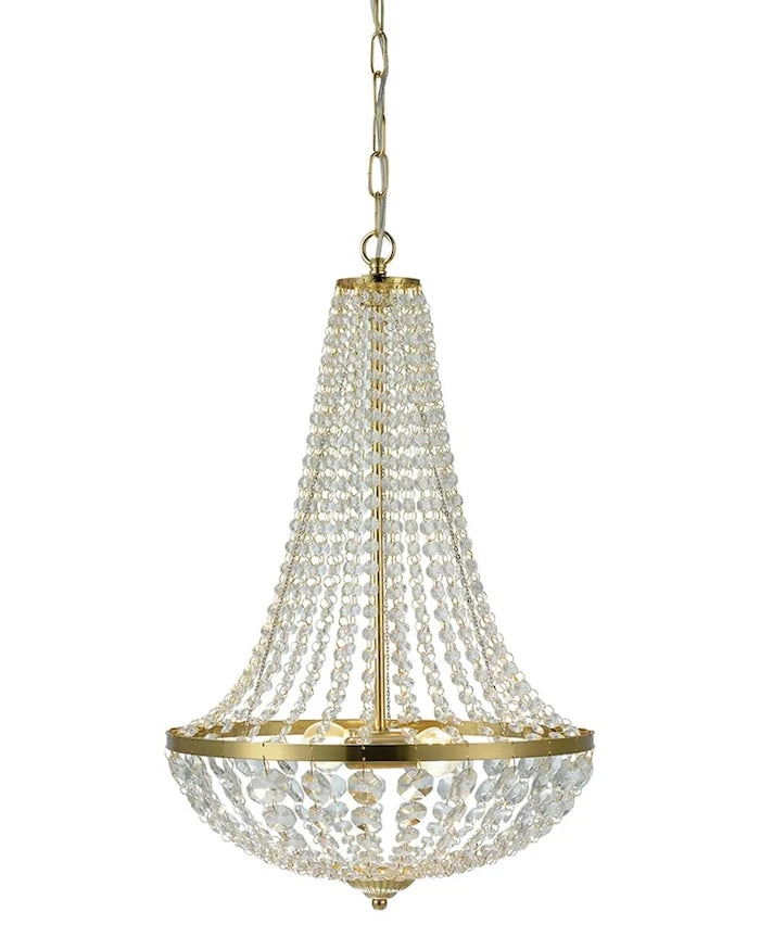 Markslöjd kristal camdan sarkıt lamba 55 x 40 x 40 cm