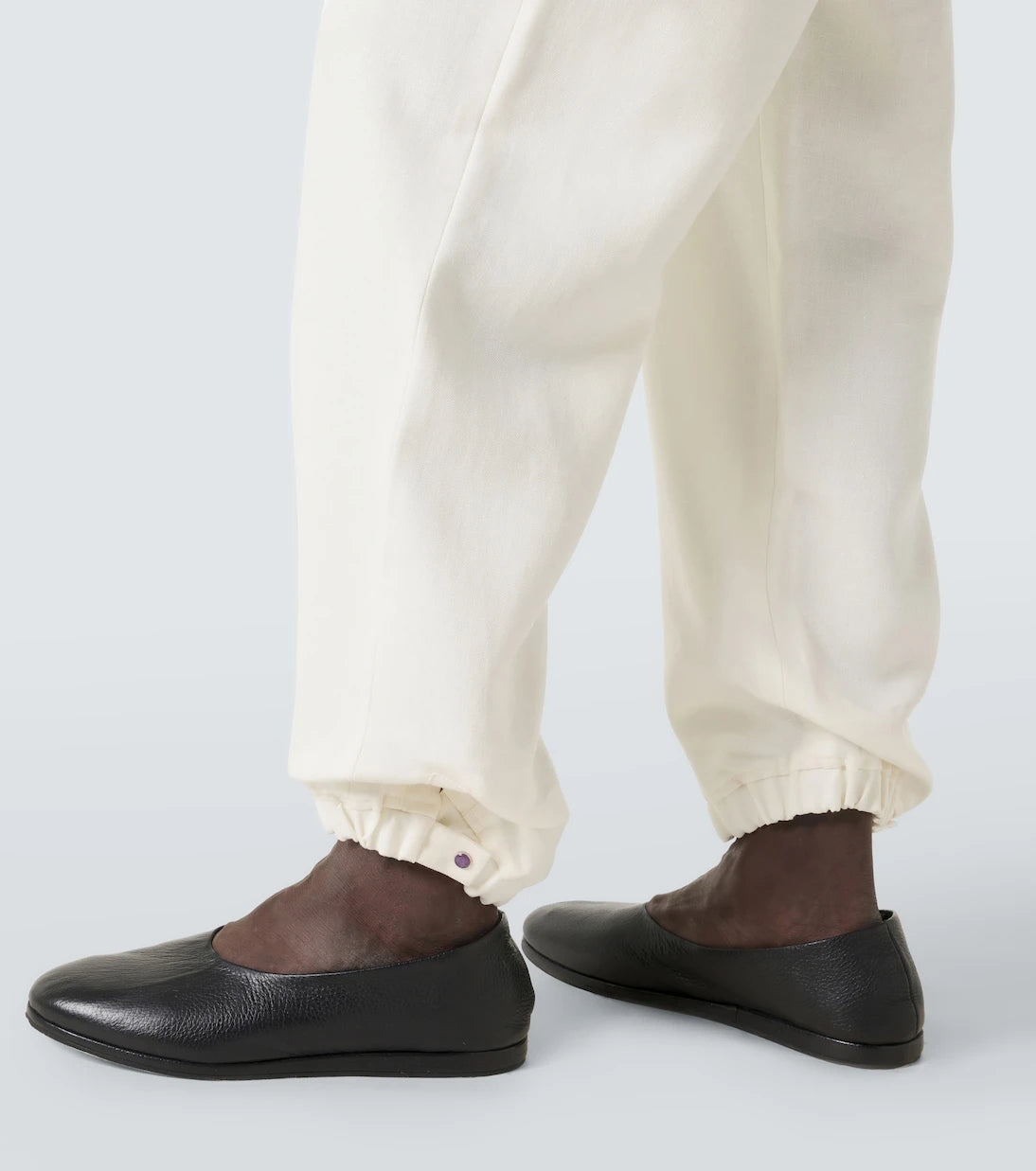 God's True Cashmere - Linen sweatpants with amethyst