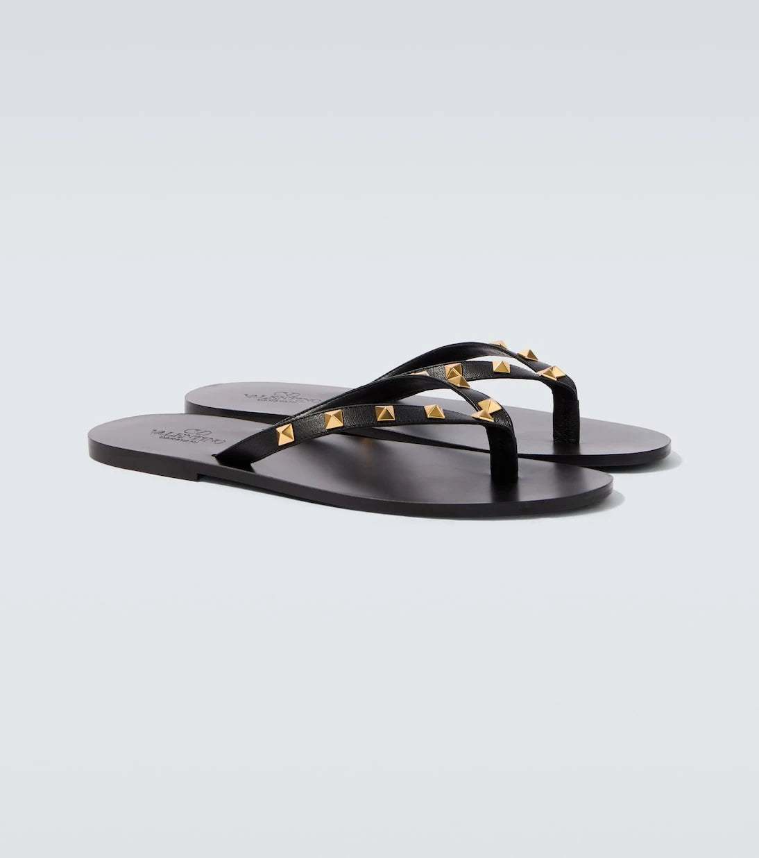 Valentino Garavani - Rockstud leather thong sandals