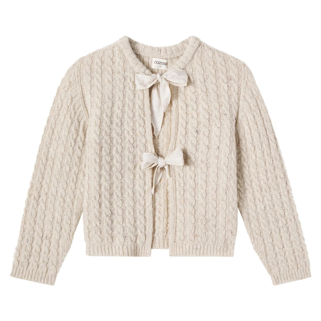 Cozmo - Martinique cable-knit wool-blend cardigan