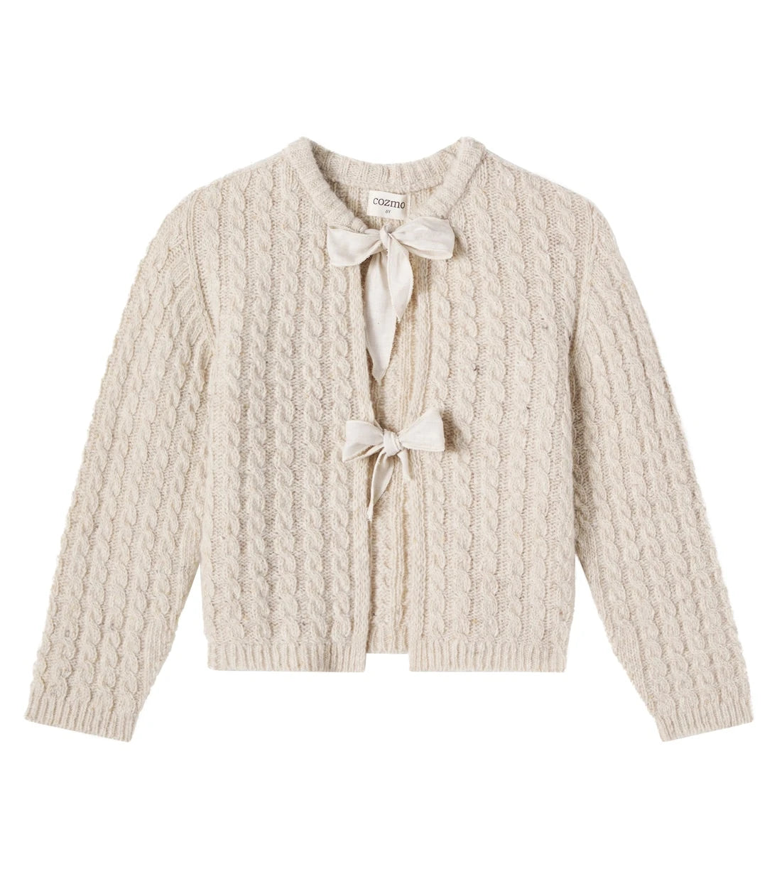 Cozmo - Martinique cable-knit wool-blend cardigan