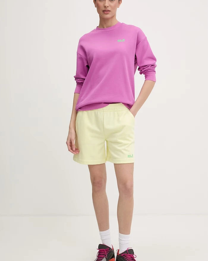Jack Wolfskin Kadın Pamuklu Sweatshirt Celebrate The Paw