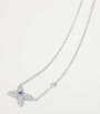 White Gold, Diamond and Sapphire Jeux de Liens Necklace