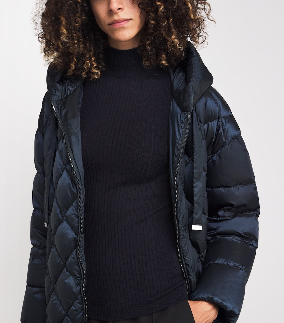 Blue Quilted Jacket
