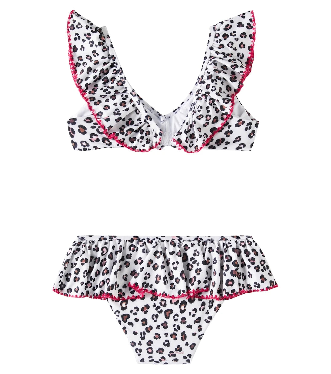 Monnalisa - Ruffled leopard-print bikini