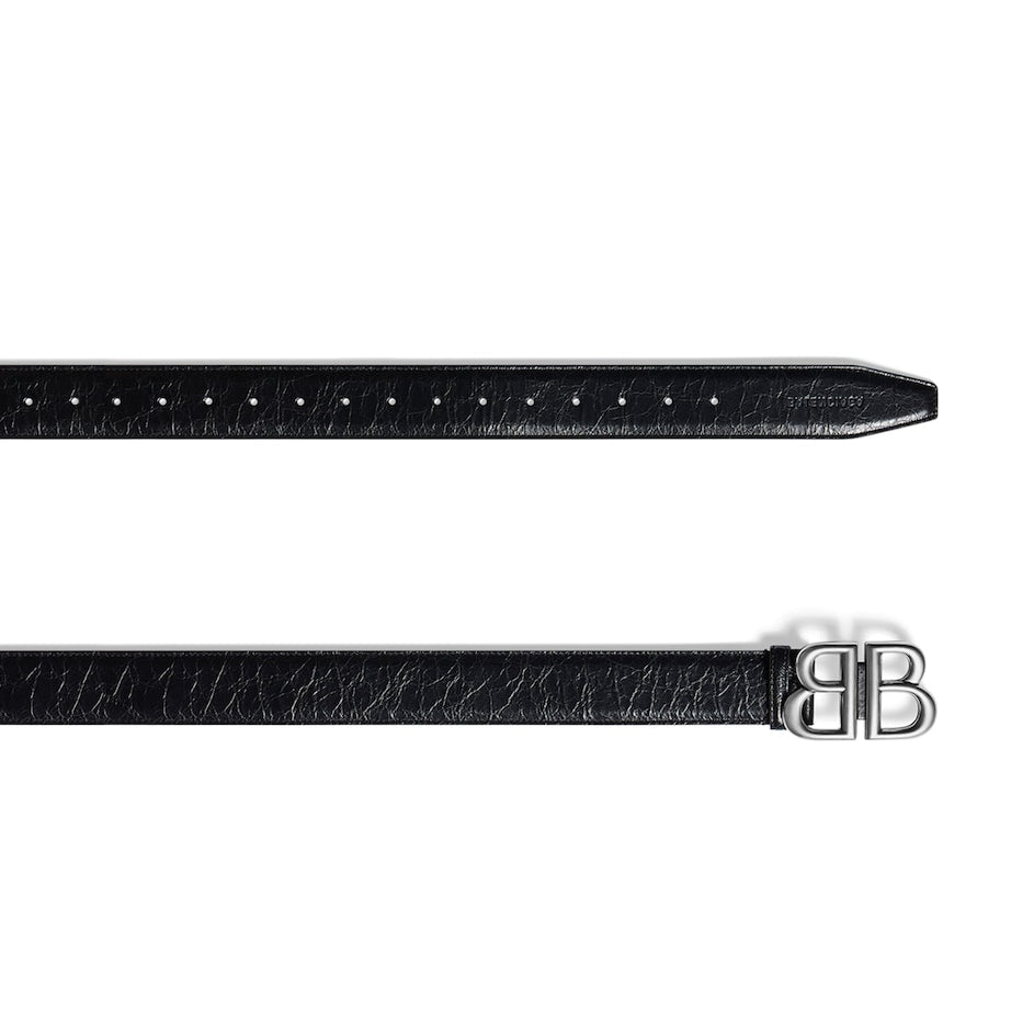 Black Calfskin Monaco Belt