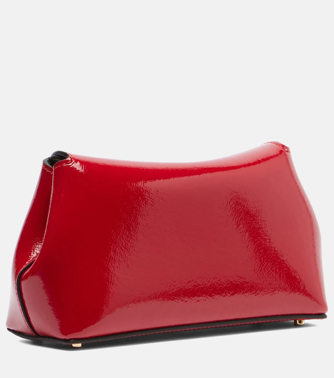 Toteme - T-Lock Mini patent leather clutch