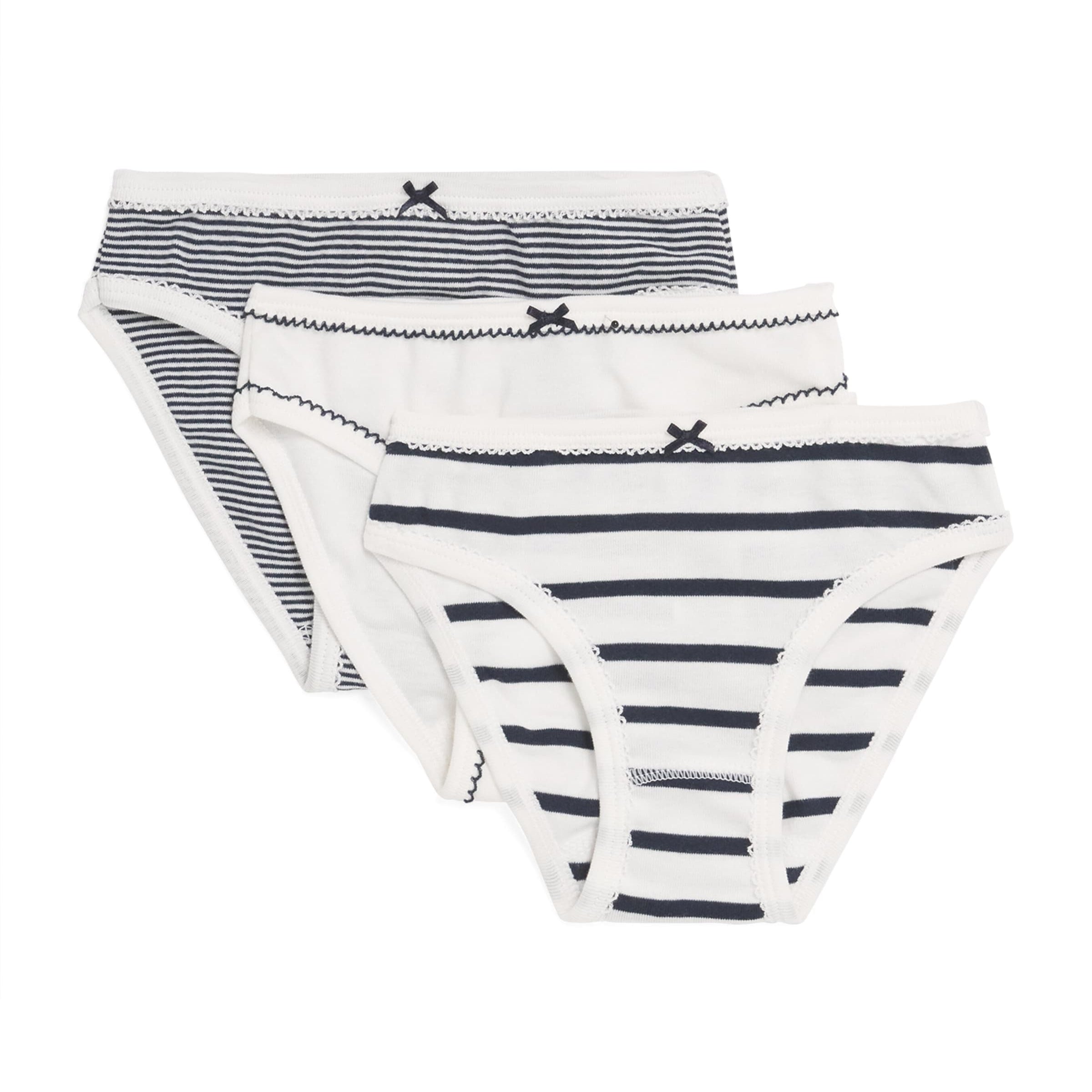 Petit Bateau Set of 3 Cotton Knickers (4-12 Years)