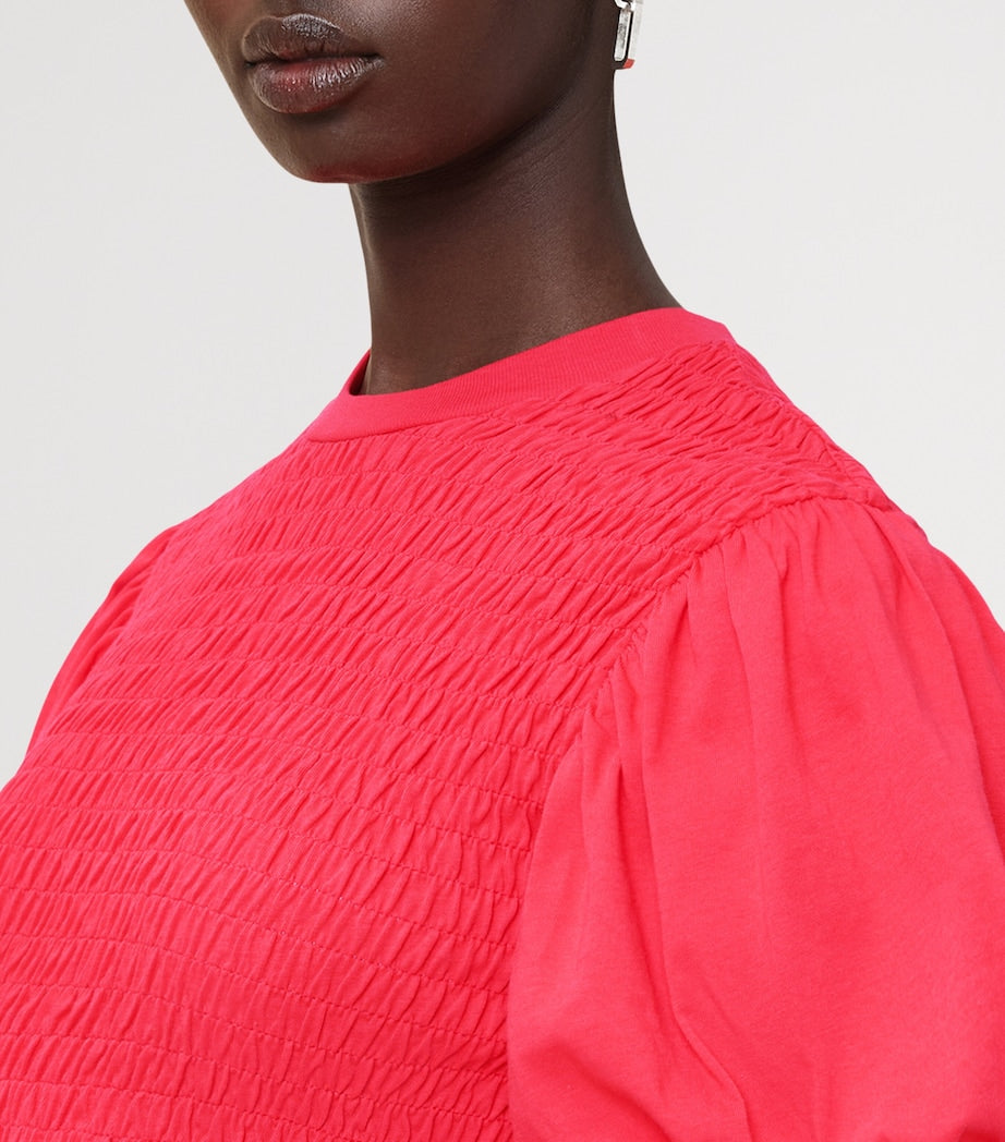 Smocked Dael Top CRIMSON RED