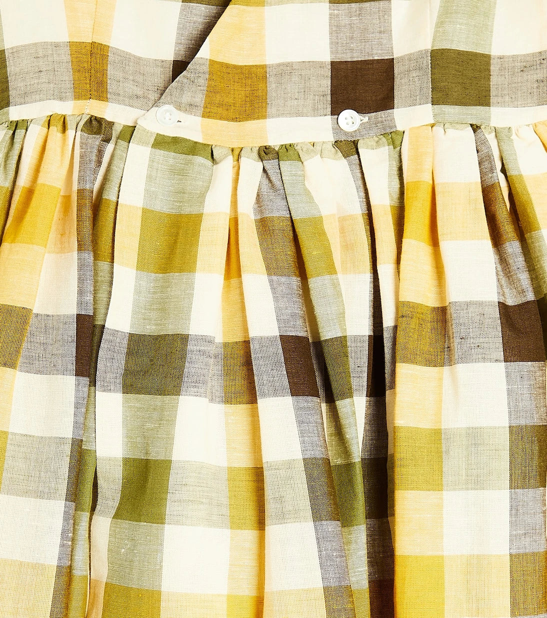 Bonpoint - Alise checked linen and cotton dress