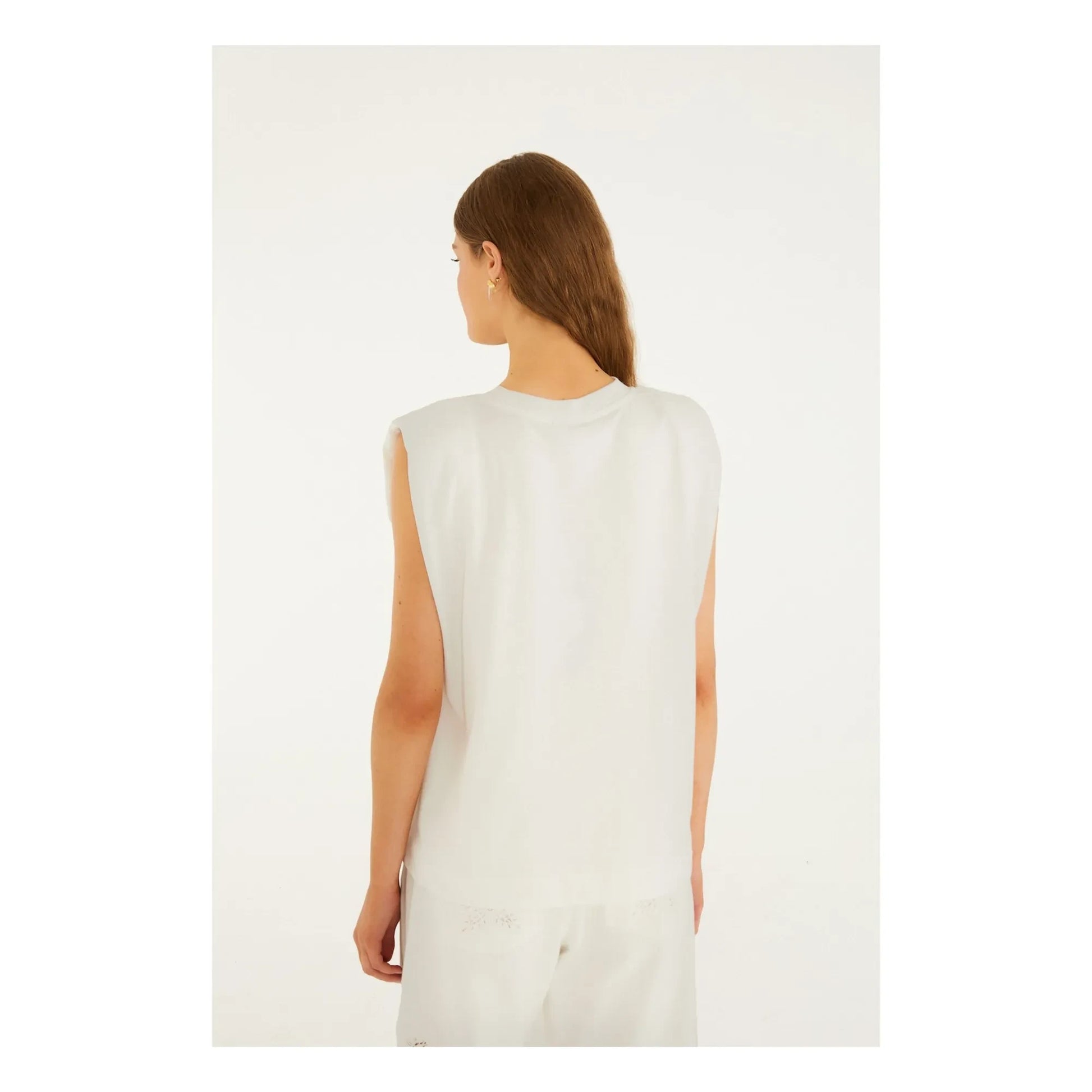 Farm Rio - Rio Epaulettes T-shirt | White