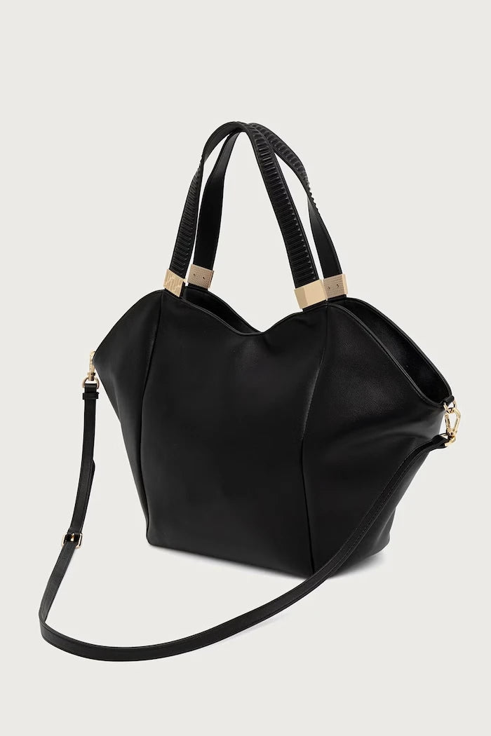 Twinset kadın tote çanta, suni deriden