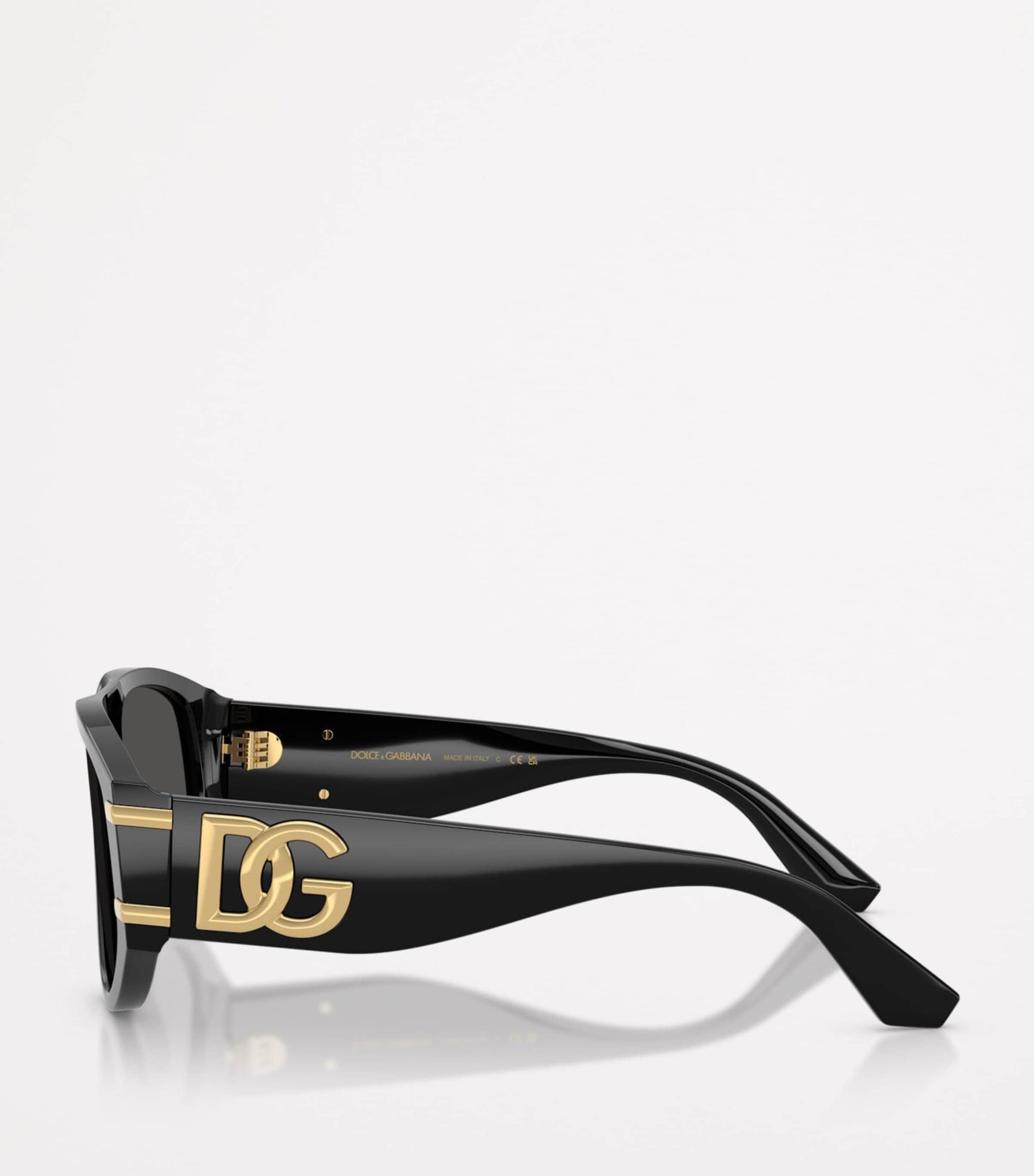 Dolce & Gabbana Black DG Millennials Pilot Sunglasses