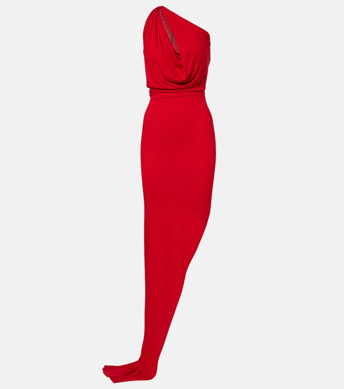 Rick Owens - Aaliyah one-shoulder sheer gown