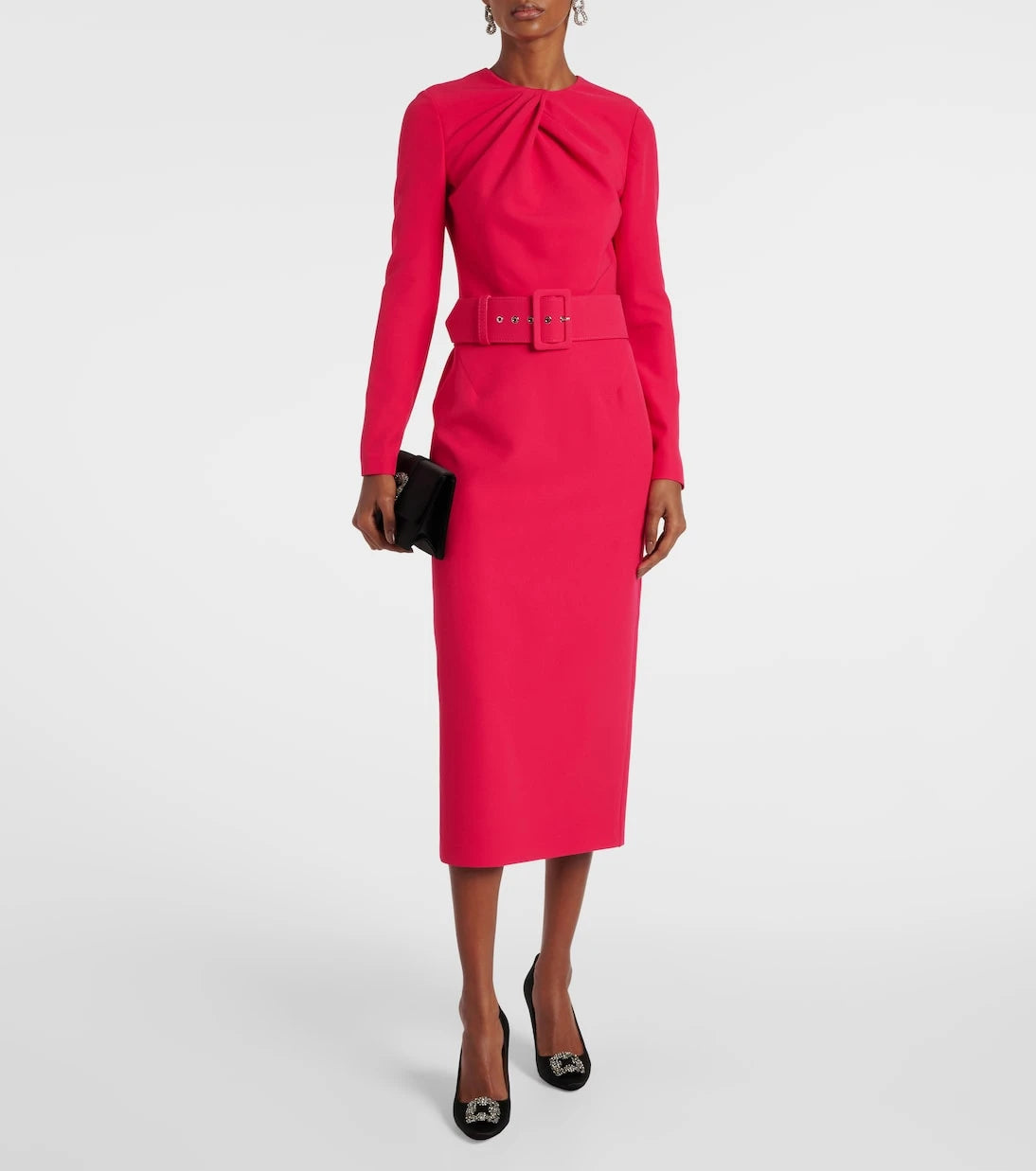 Safiyaa - Belted midi dress
