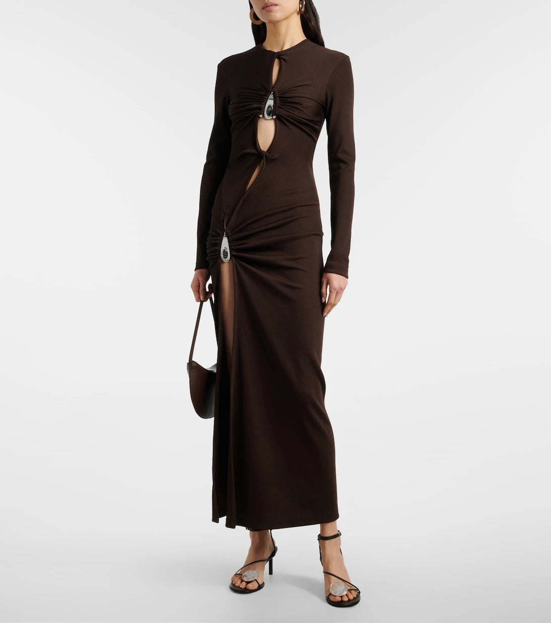 Christopher Esber - Cutout ribbed-knit midi dress