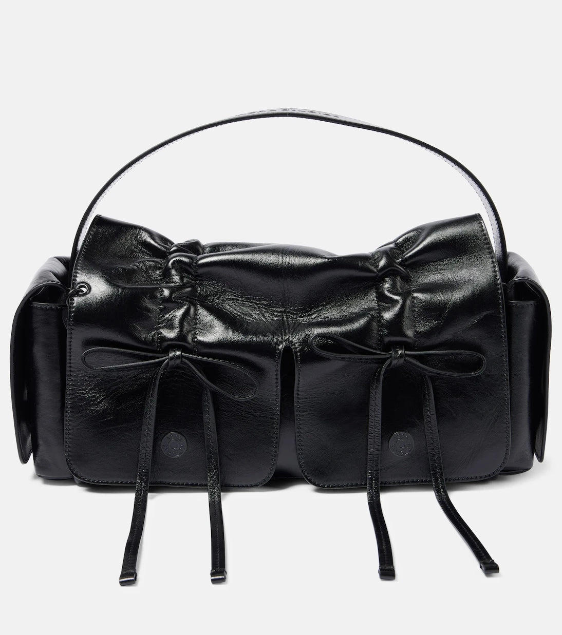 Acne Studios - Bow-detail leather tote bag