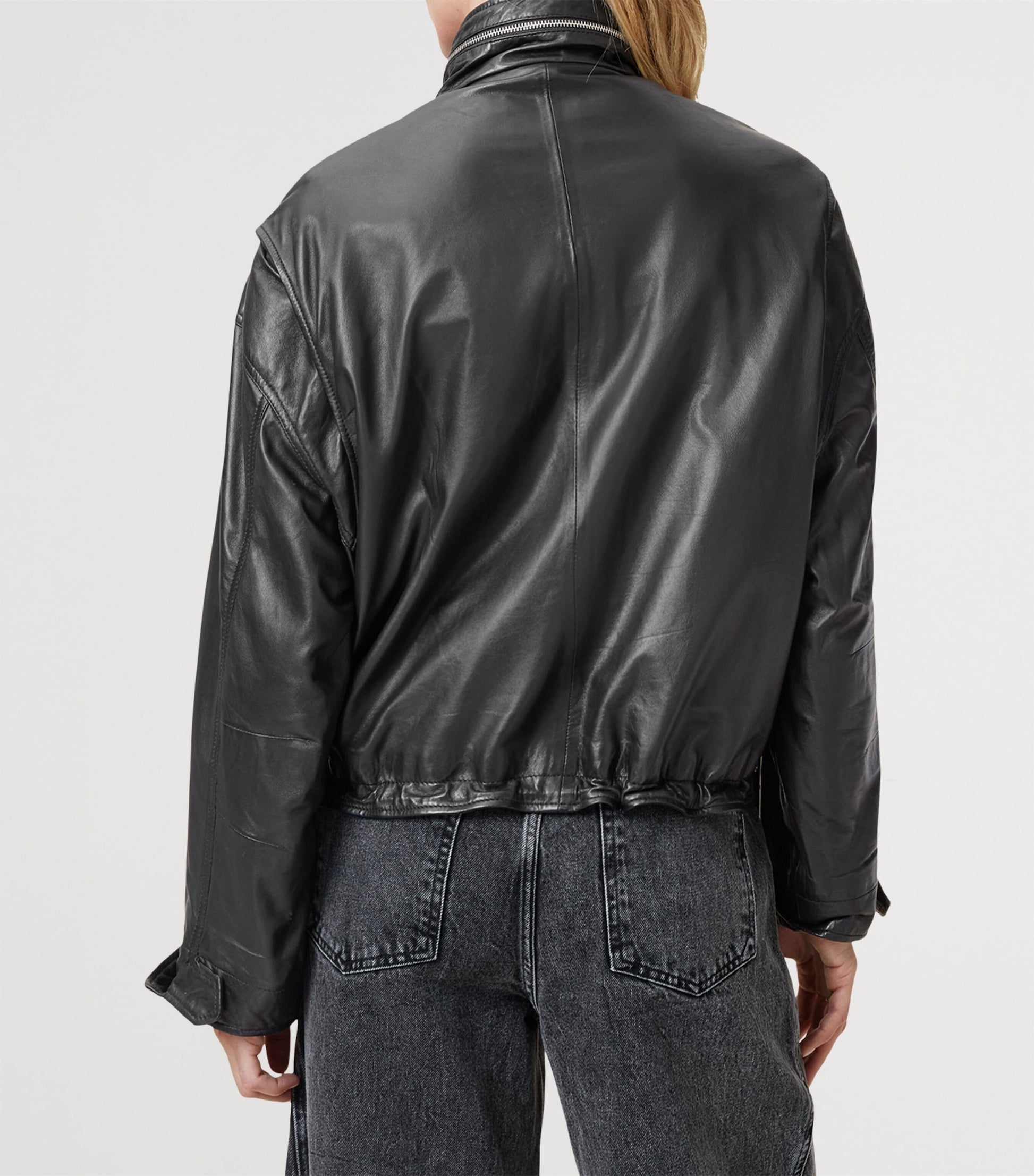 Black Clay Leather Jacket
