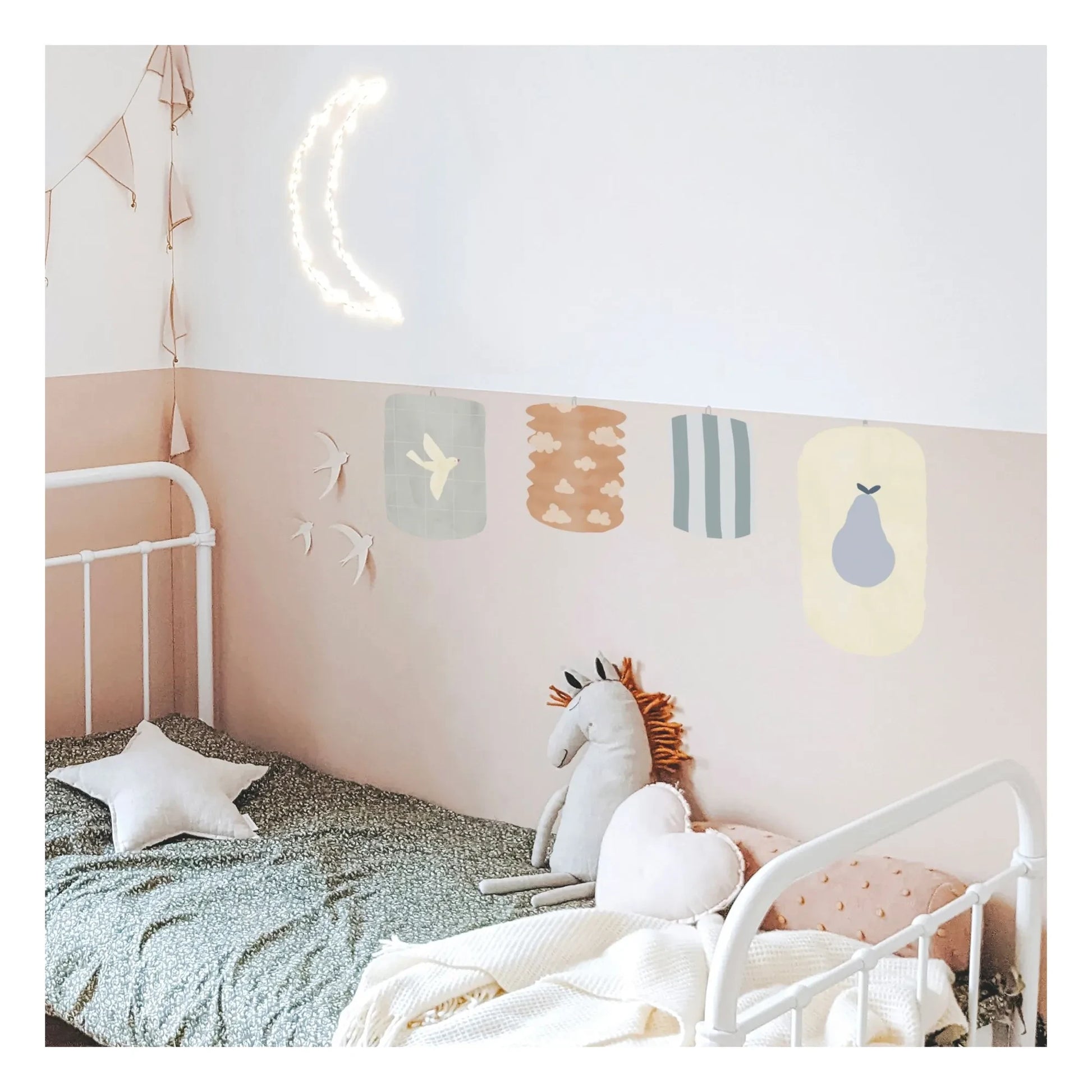 MIMI'lou - Lampions stickers | Blue