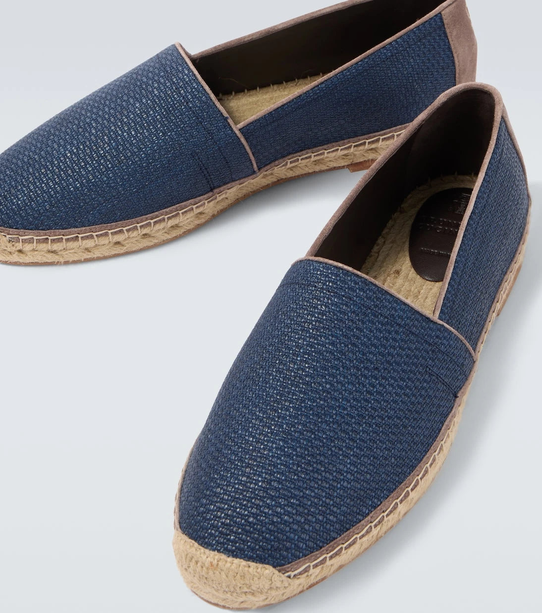Brunello Cucinelli - Suede-trimmed canvas espadrilles