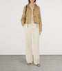 Burberry Beige Gabardine Cropped Parka
