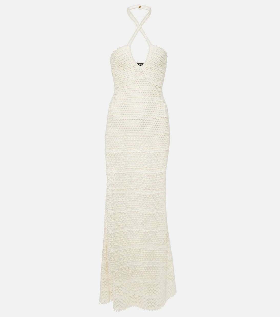Tom Ford - Halterneck crochet maxi dress