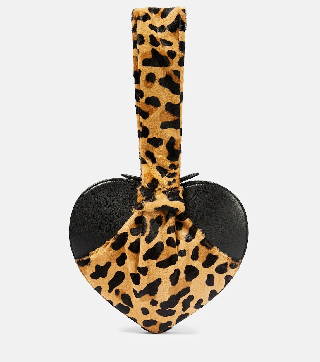 Alaïa - Le Cache Cœur calf hair and leather clutch
