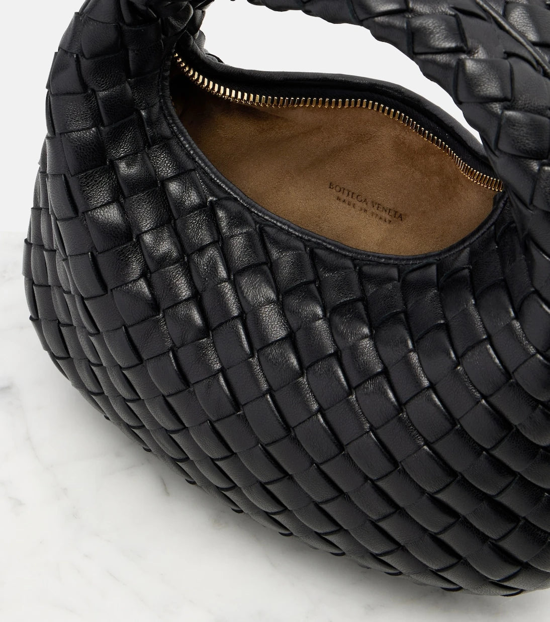 Bottega Veneta - Baby Veneta leather top-handle bag