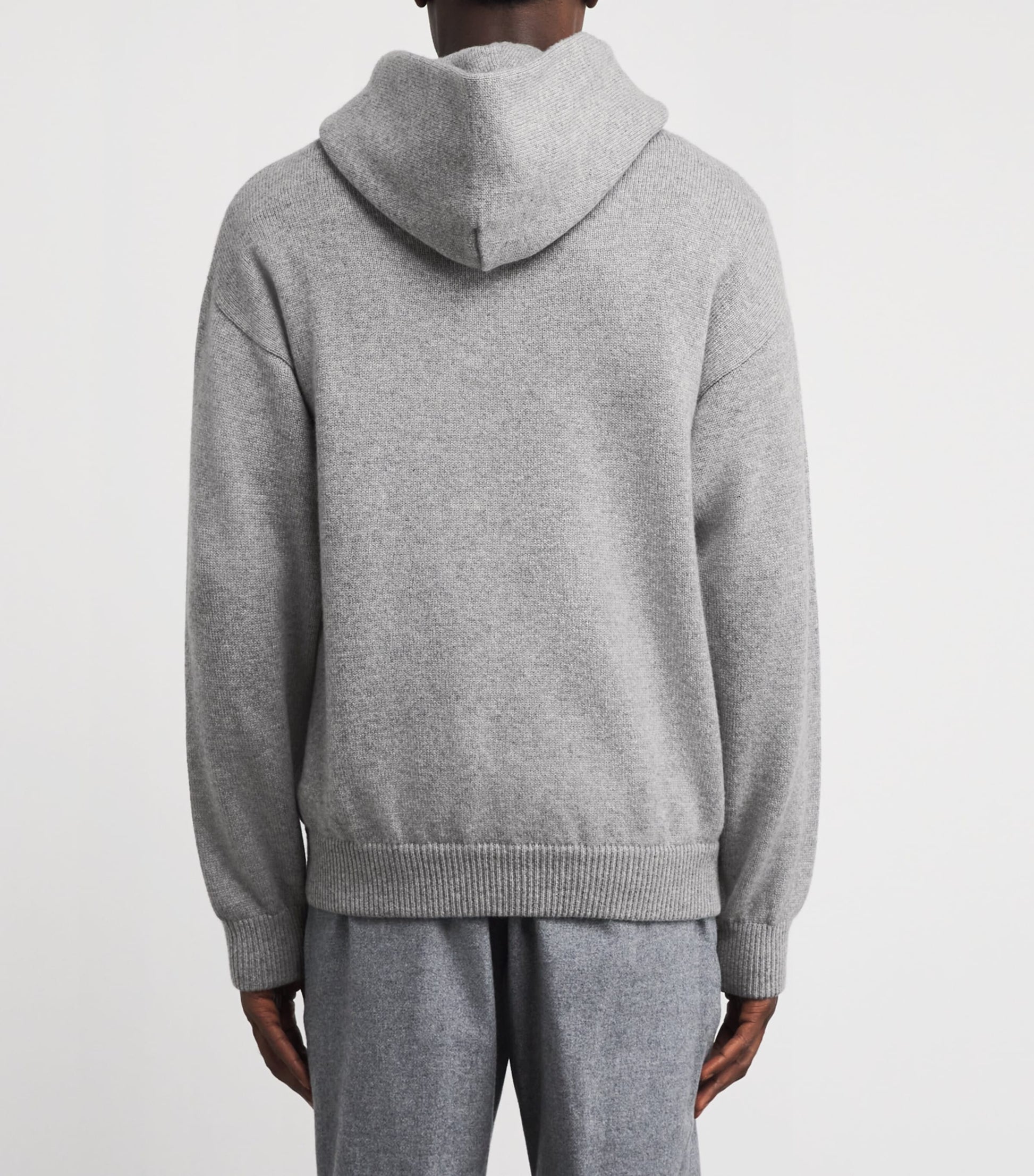 Johnstons Of Elgin Grey Cashmere Hoodie
