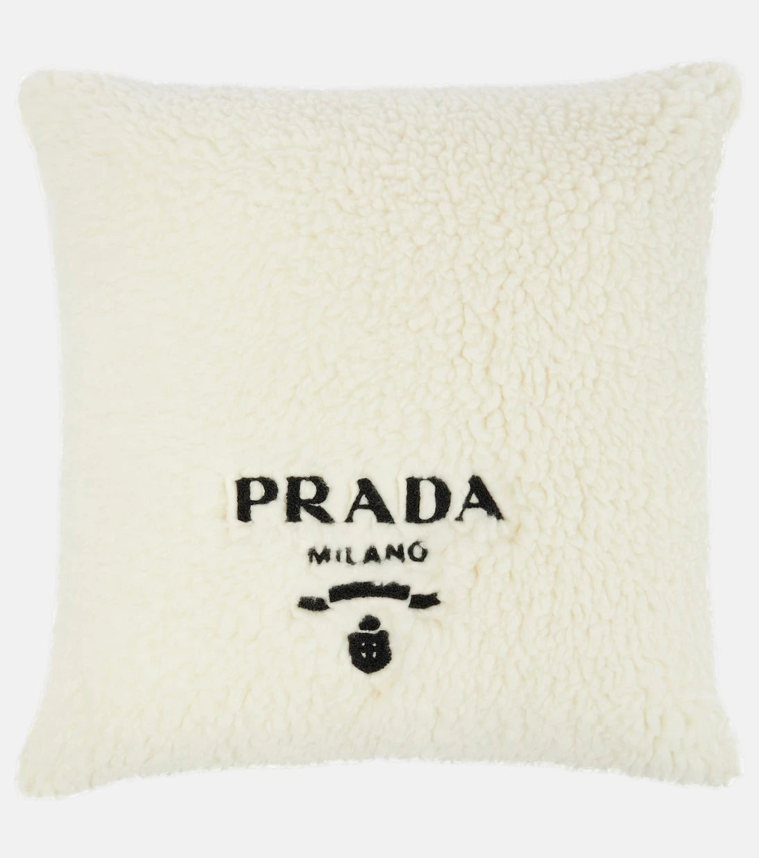 Prada - Logo wool, silk and cashmere cushion