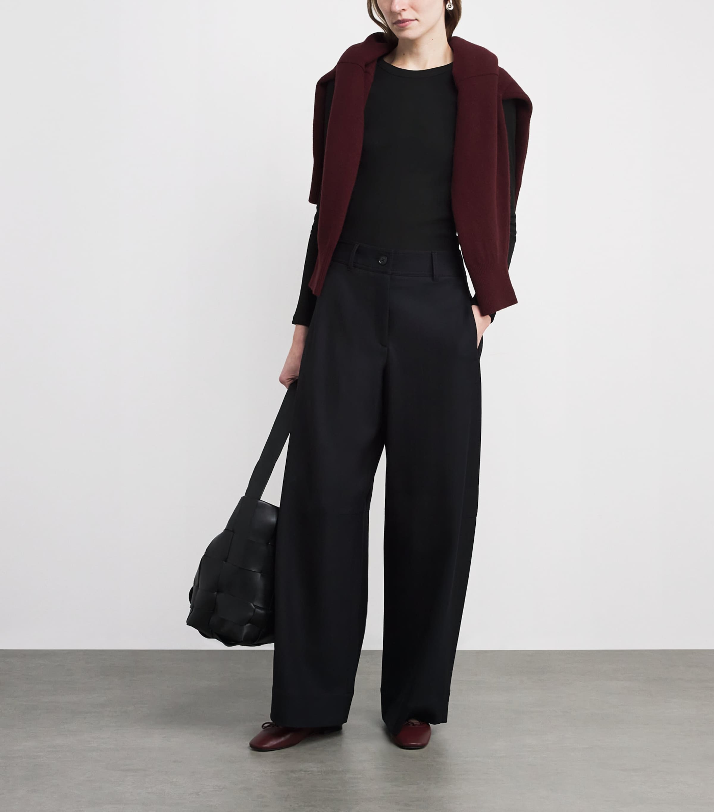 ME+EM Black Stretch-Cotton Ribbed Ultimate T-Shirt