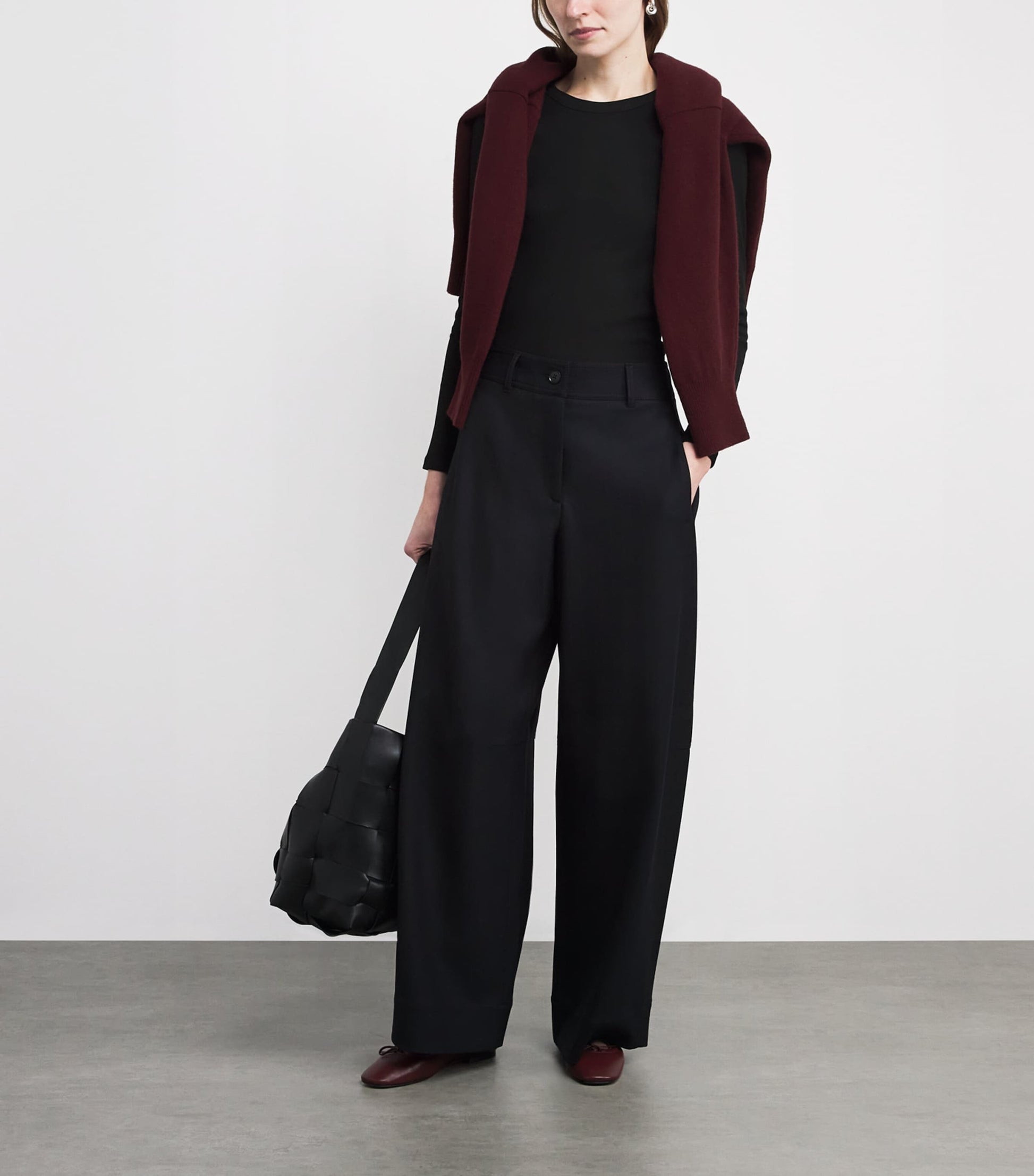 ME+EM Black Stretch-Cotton Ribbed Ultimate T-Shirt