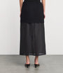 Stylein Black Crepe Bardi Midi Skirt