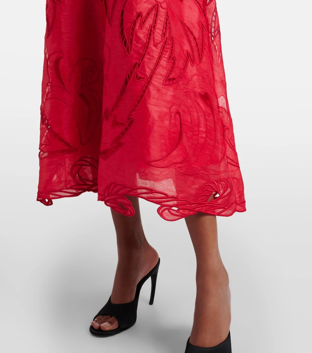Leo Lin - Aubrey linen-blend canvas midi dress