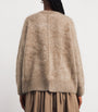 Beige Cashmere Brushed Sweater