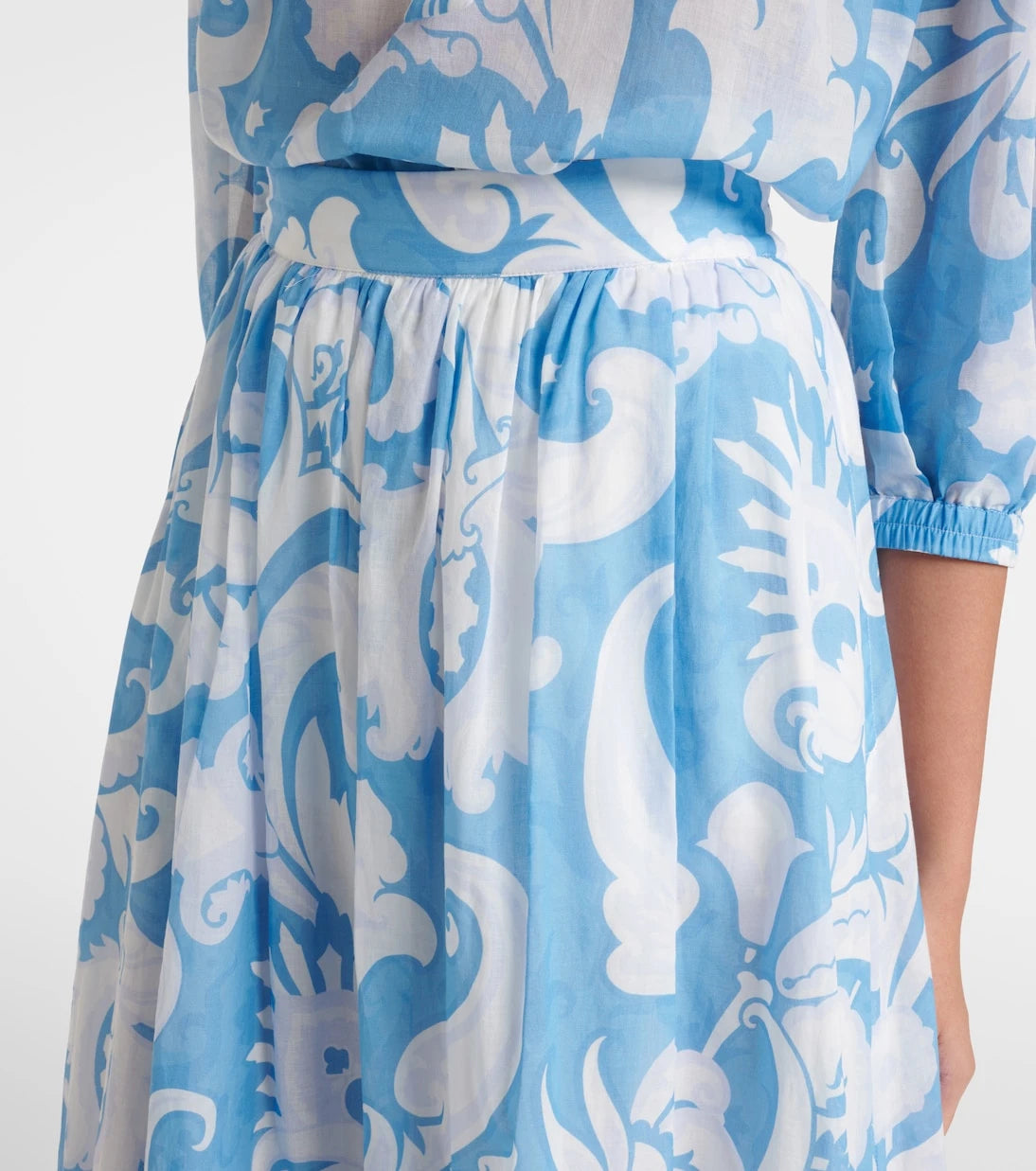 Etro - Paisley cotton maxi skirt