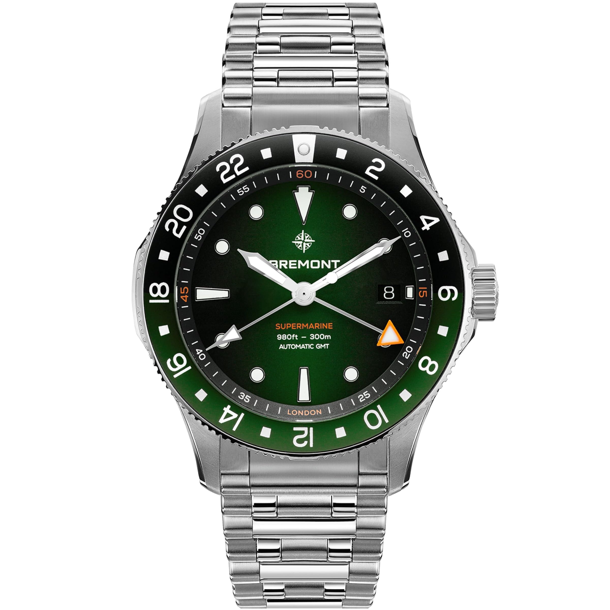 Bremont Stainless Steel 300m Supermarine Watch 40mm