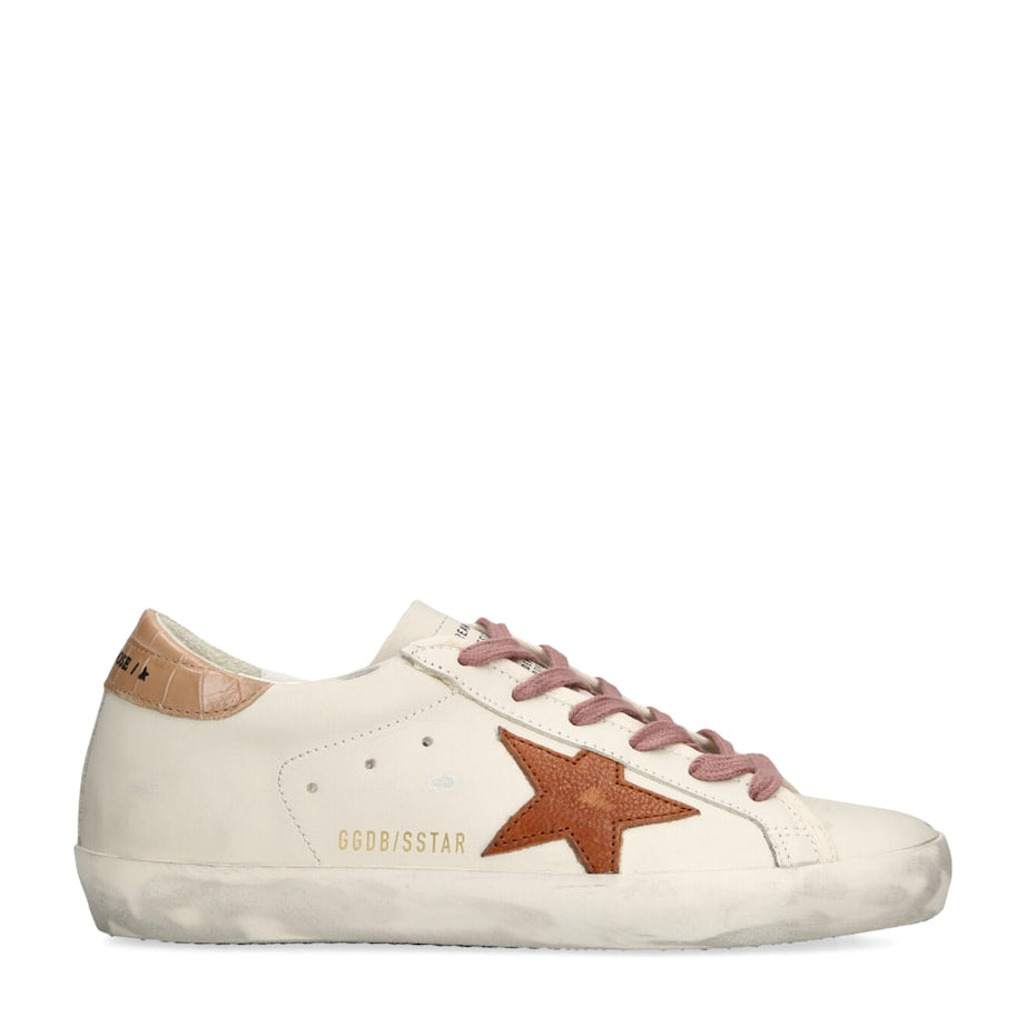 White Leather Super-Star Sneakers