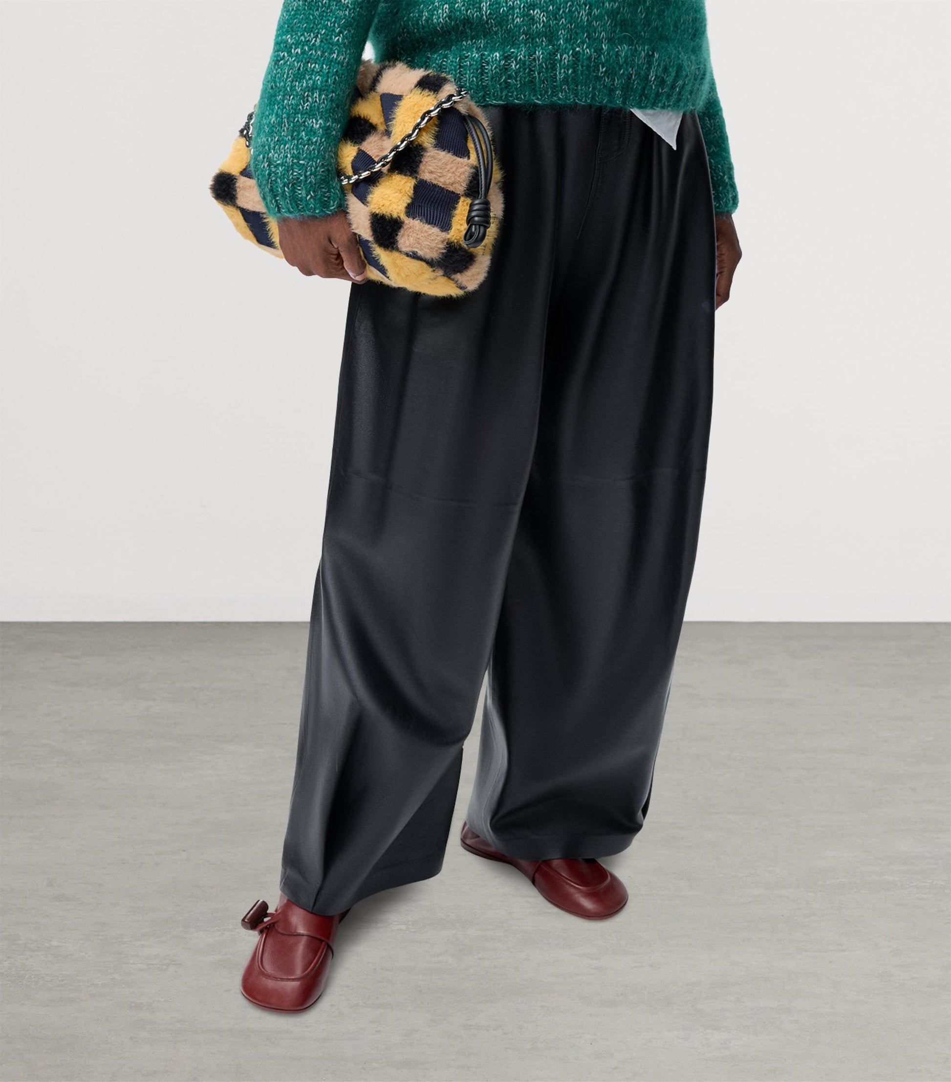 Medium Check Flamenco Shoulder Bag