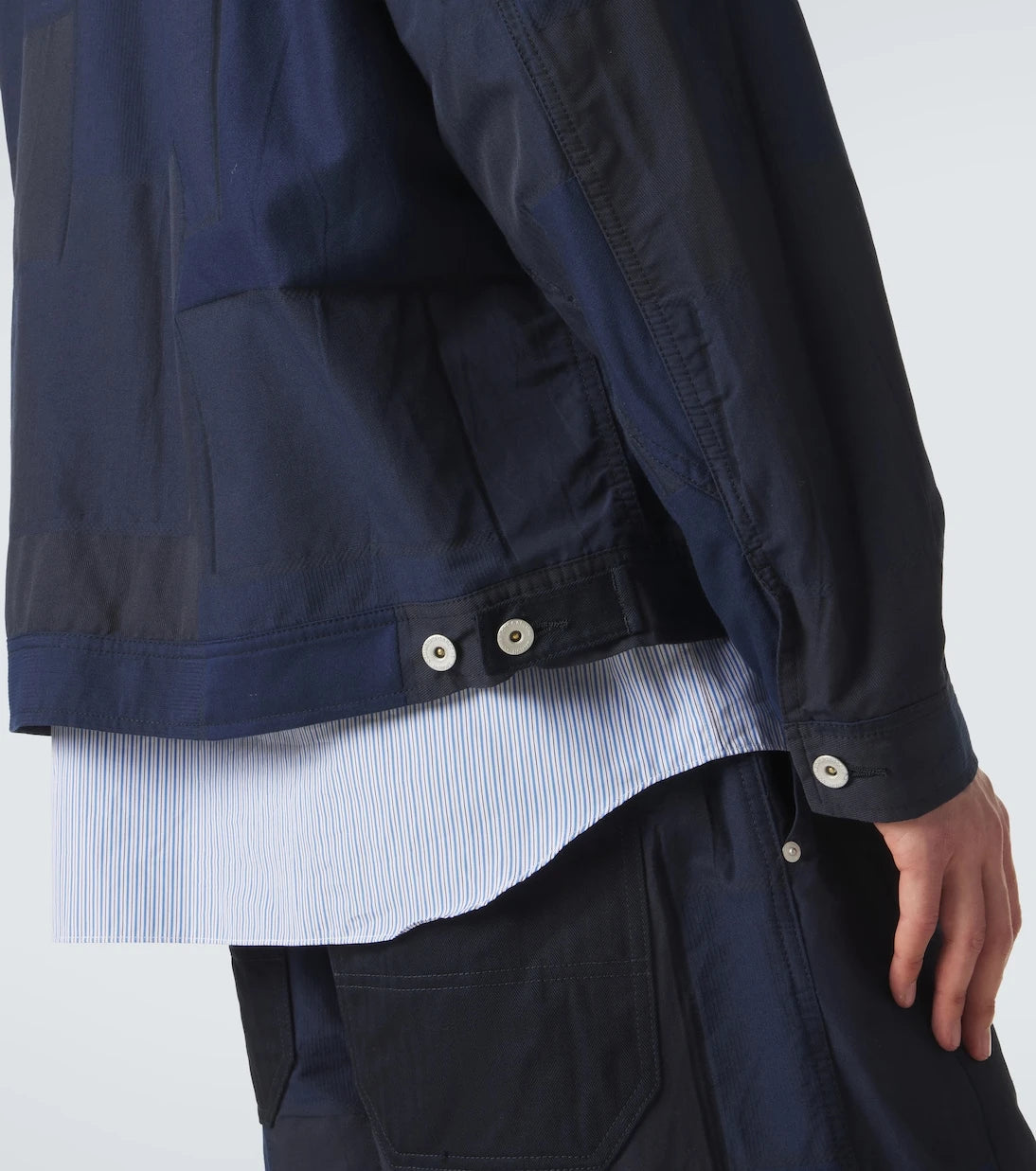 Comme des Garçons Homme - جاكيت بلوزون من مزيج القطن
