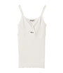 Cotton Knitted Logo Tank Top