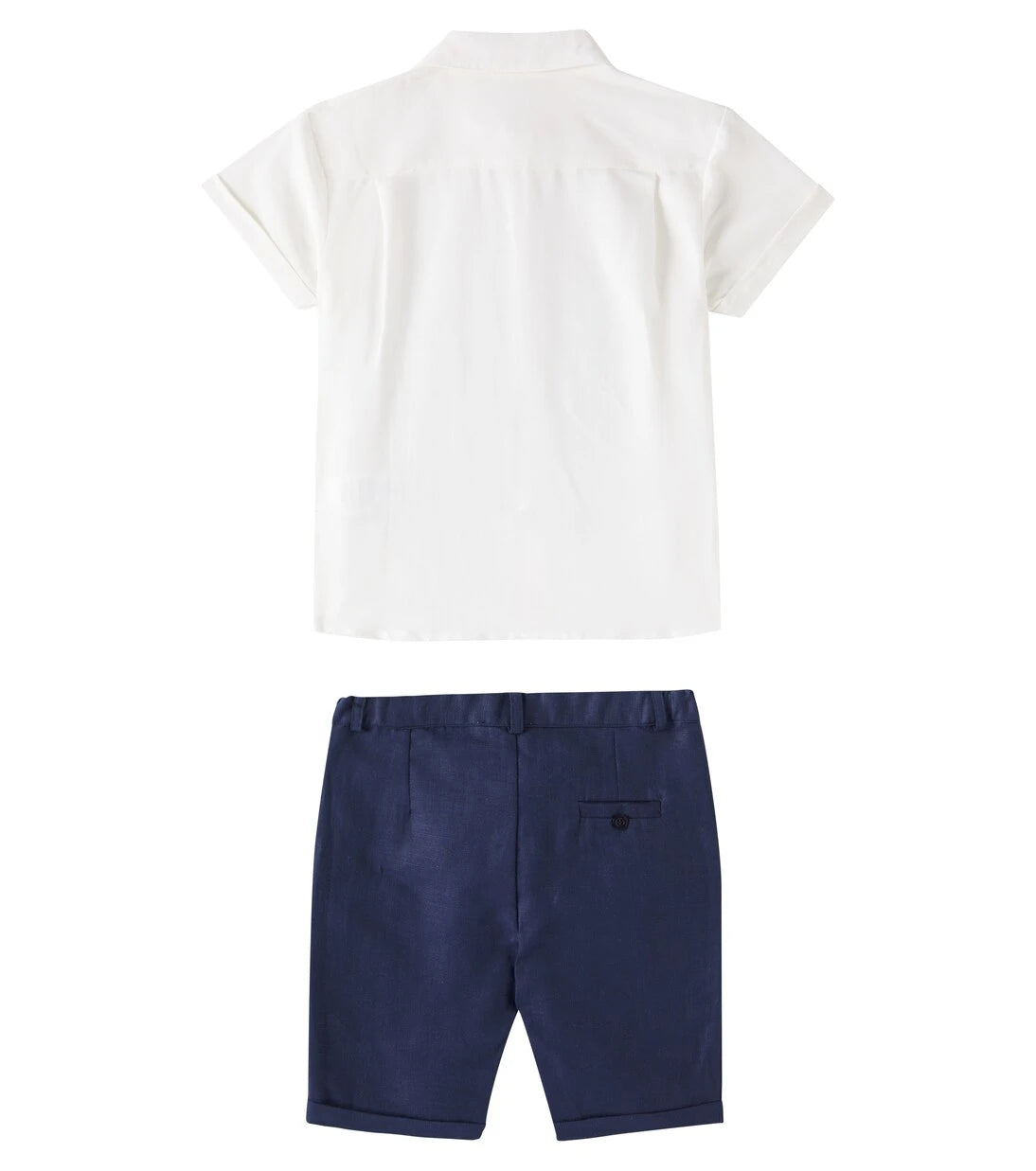 Patachou - Linen and cotton shirt and shorts set