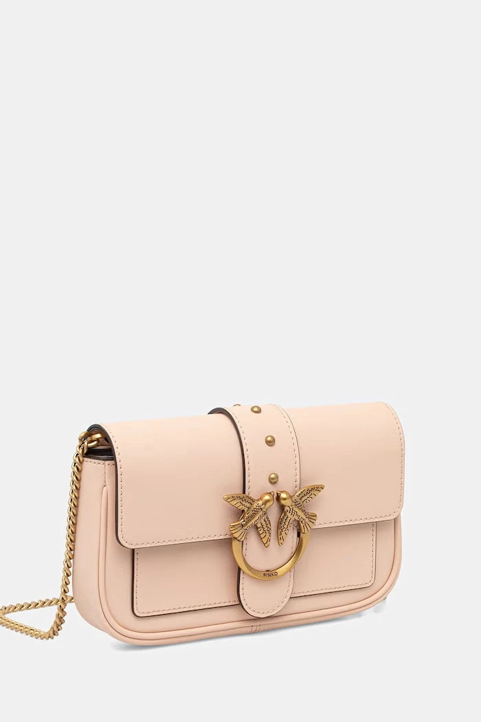 Pinko kadın deri crossbody çanta