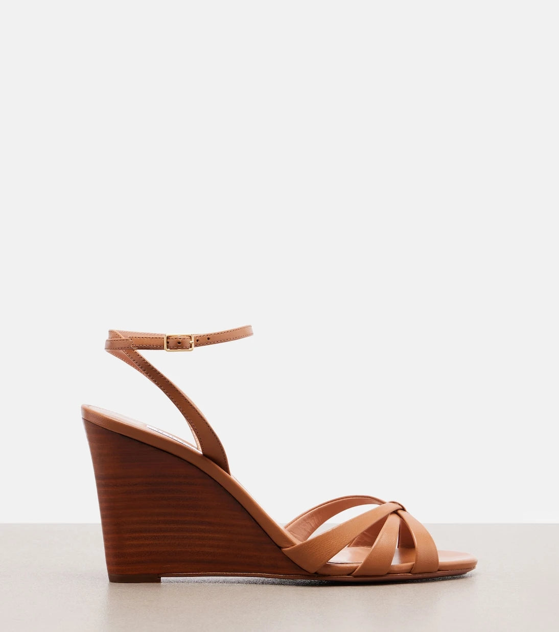 Aquazzura - Tati leather wedge sandals