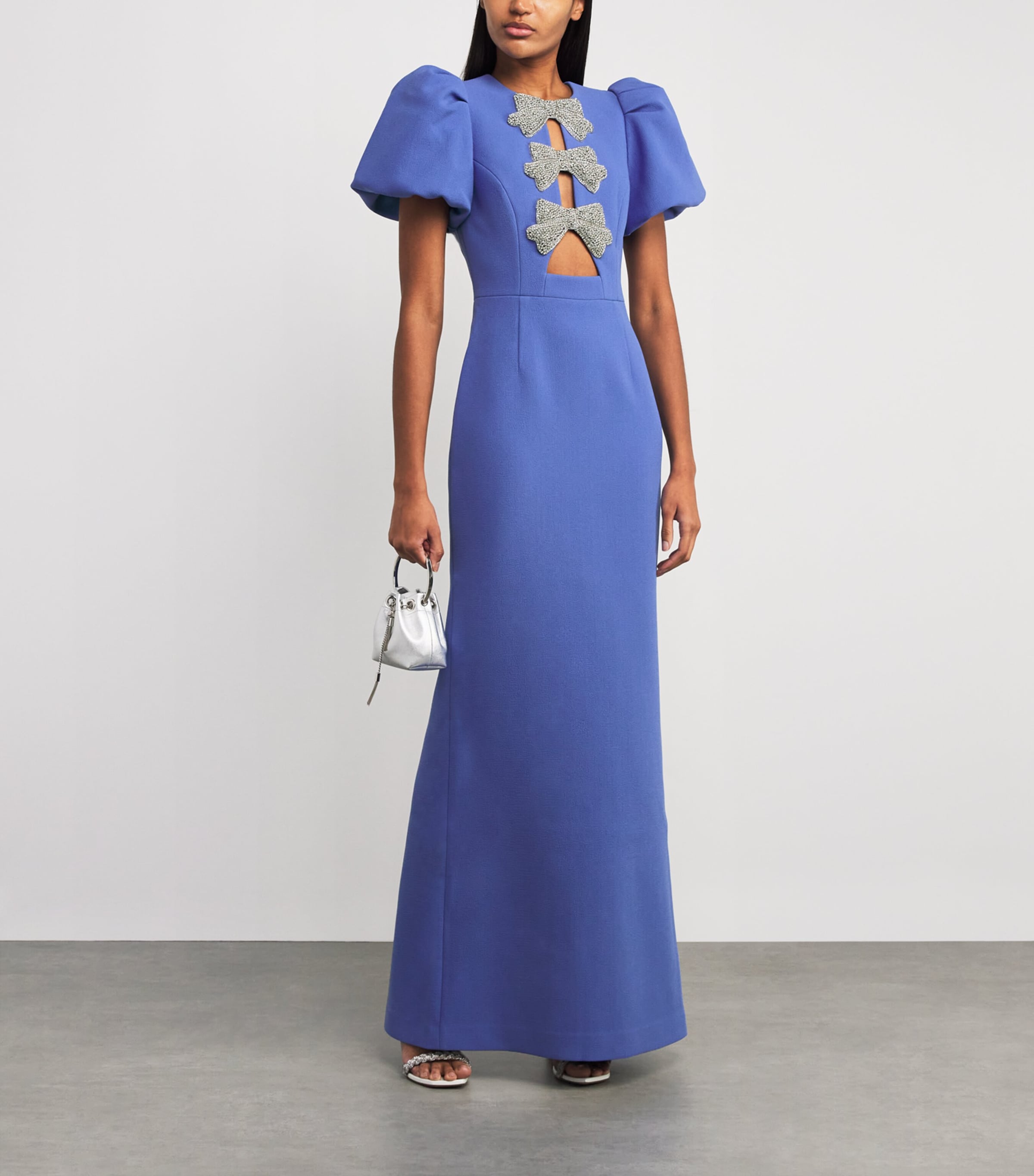 Rebecca Vallance Puff-Sleeve Violetta Maxi Dress