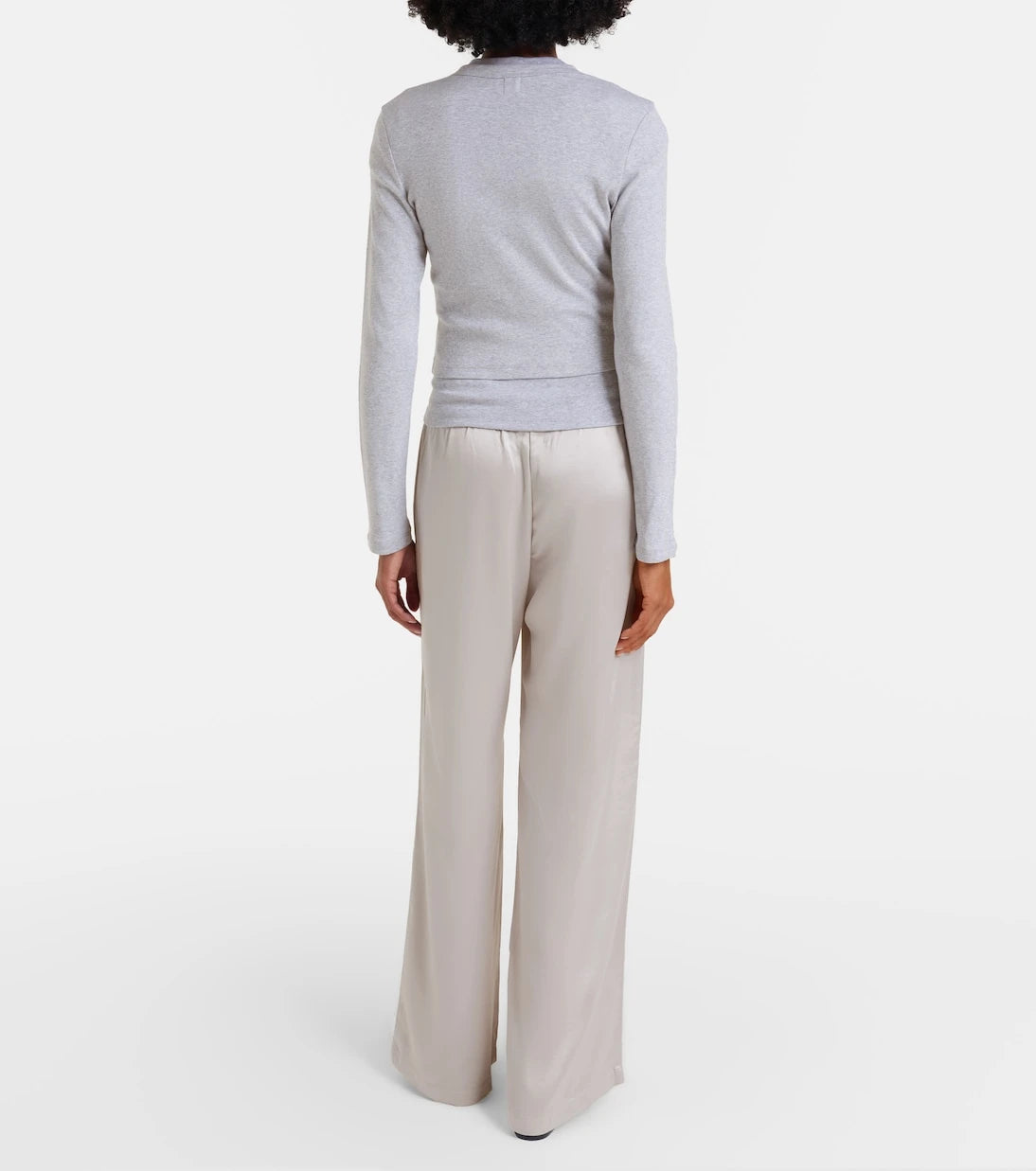 Leset - Barb satin wide-leg pants