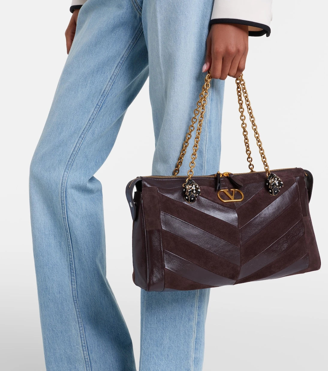 Valentino Garavani - Panthea Medium leather shoulder bag