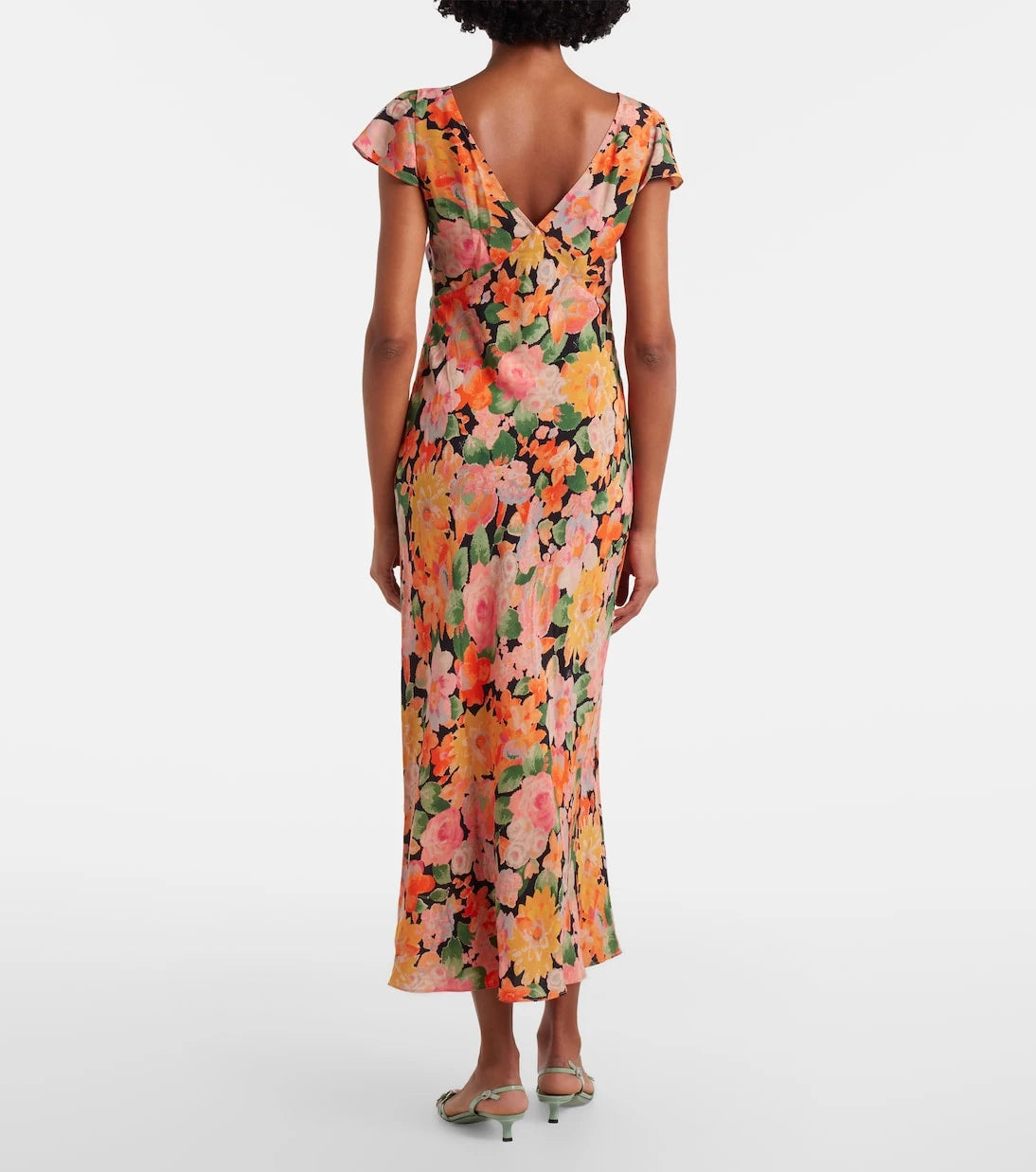 Rixo - Cathy floral crêpe midi dress