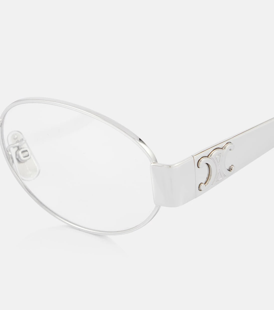Celine Eyewear - Metal Triomphe round glasses