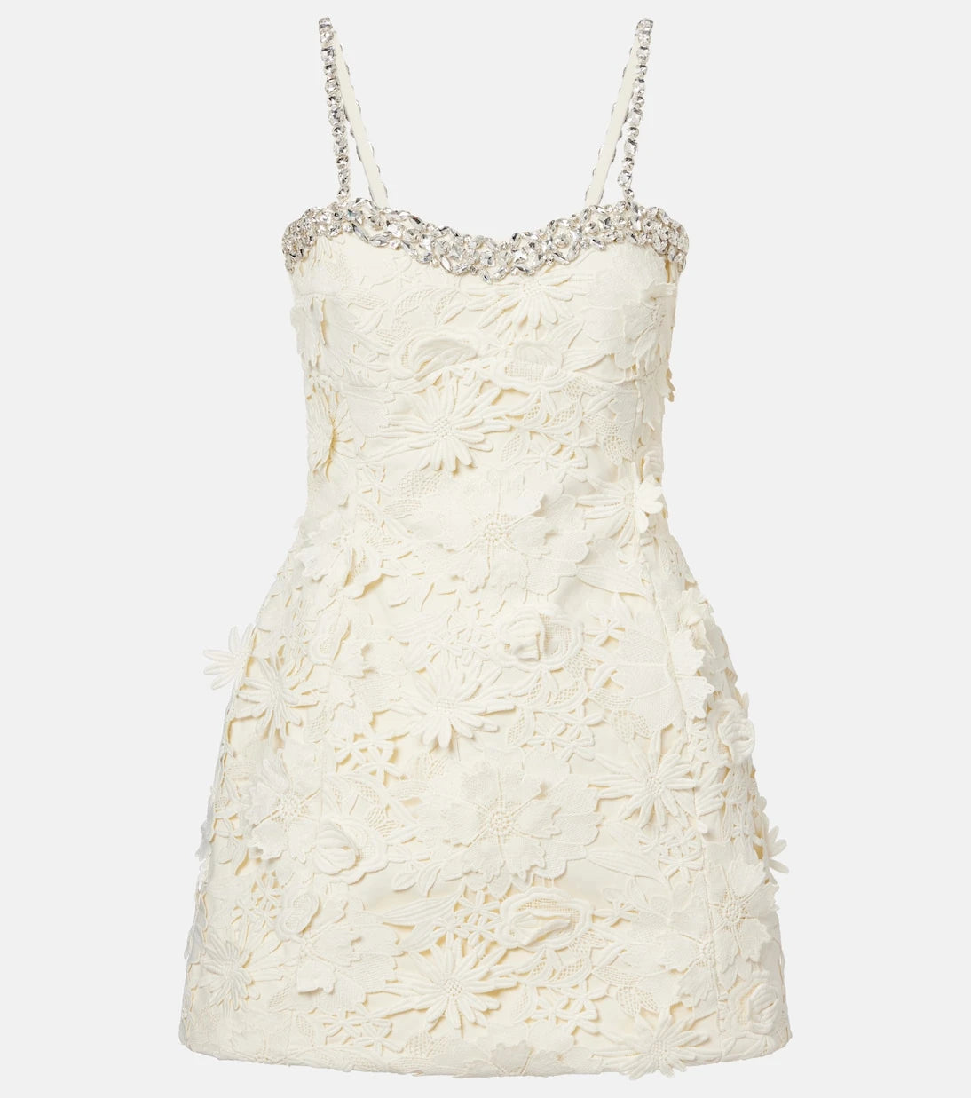 Leo Lin - Sophie embellished lace minidress